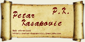 Petar Kasapović vizit kartica
